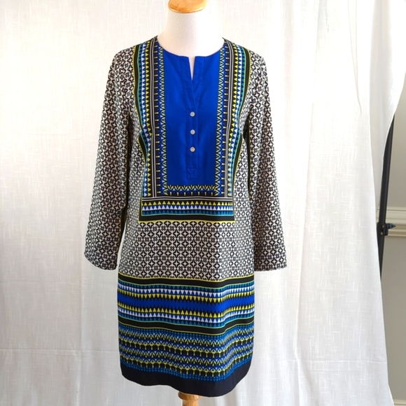 Crown & Ivy shift tunic dress, geometric designs - Picture 2 of 10